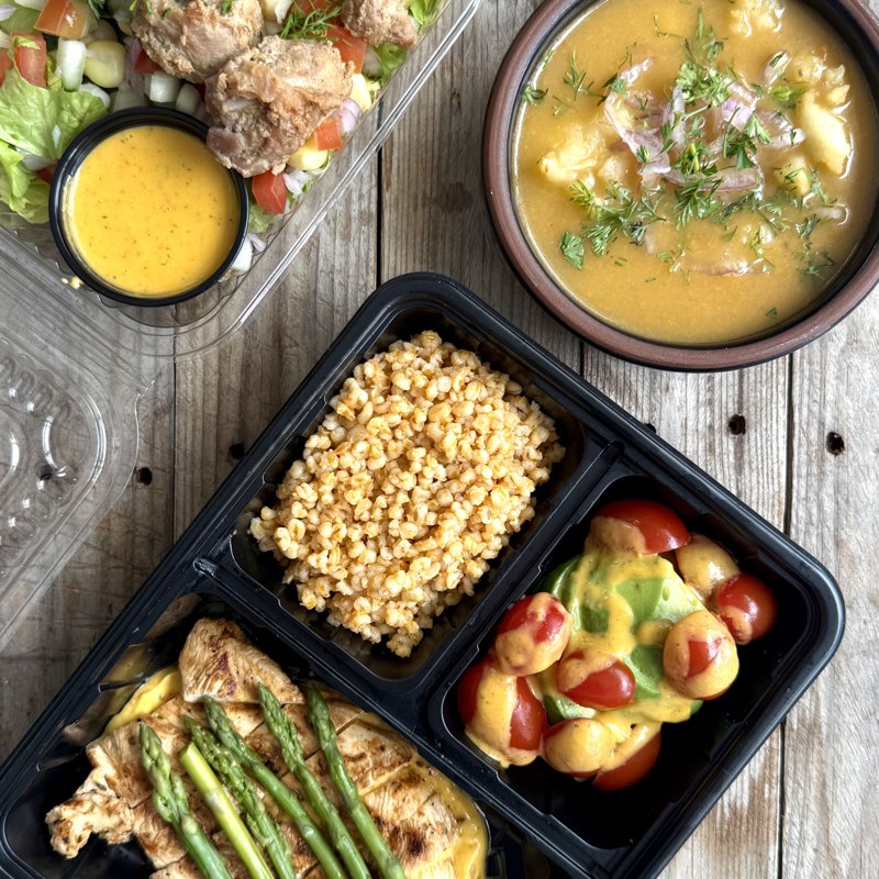 Plato balanceado con pollo, quinua y vegetales, Programa Control Glucémico