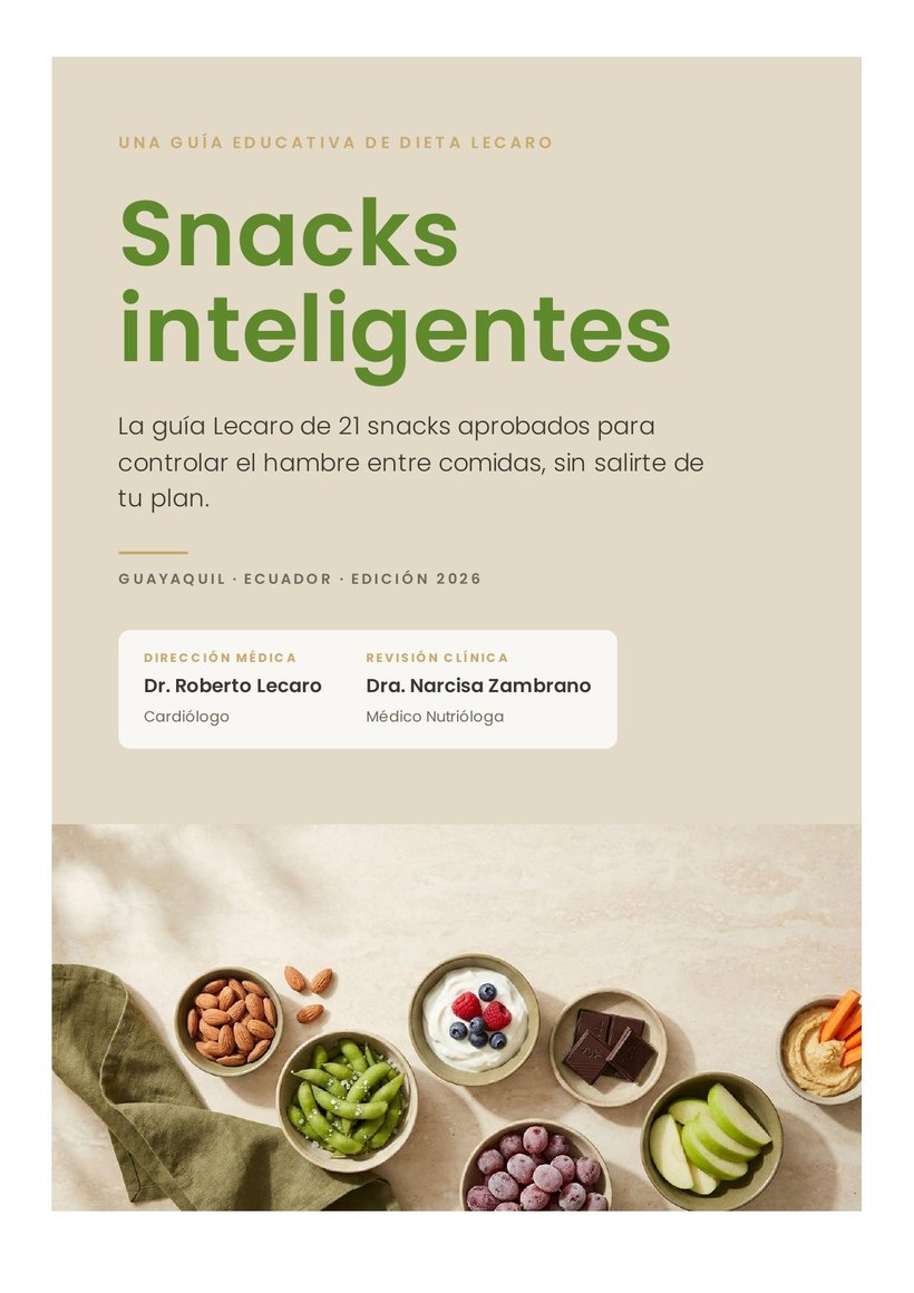 Portada del ebook Snacks inteligentes — Guía Lecaro